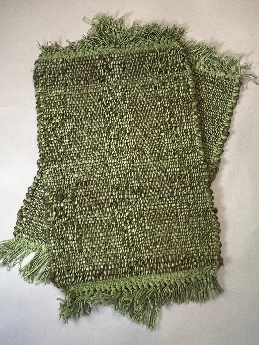 NAPA Home & Garden Jute Placemats Set of 4 – Rustic Farmhouse Green